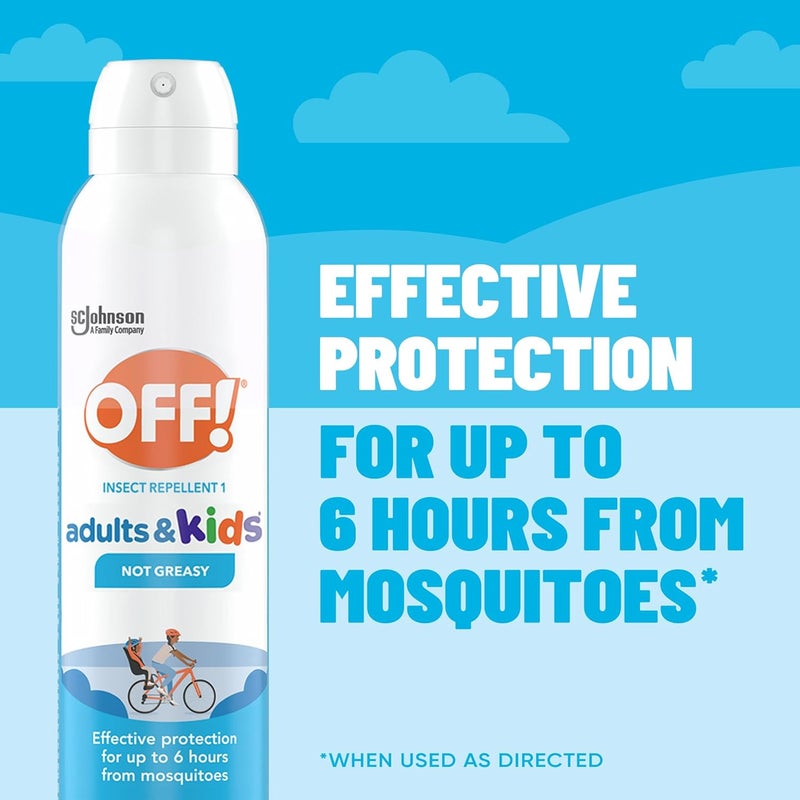 OFF! ! Insect Repellent Aerosol for Adults & Kids, Fragrance-Free Bug Spray for Everyday Protection from Mosquitoes and Ticks, 5 oz, Pack of 2 - Image 4